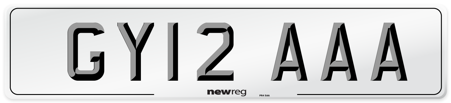 GY12 AAA Number Plate from New Reg
